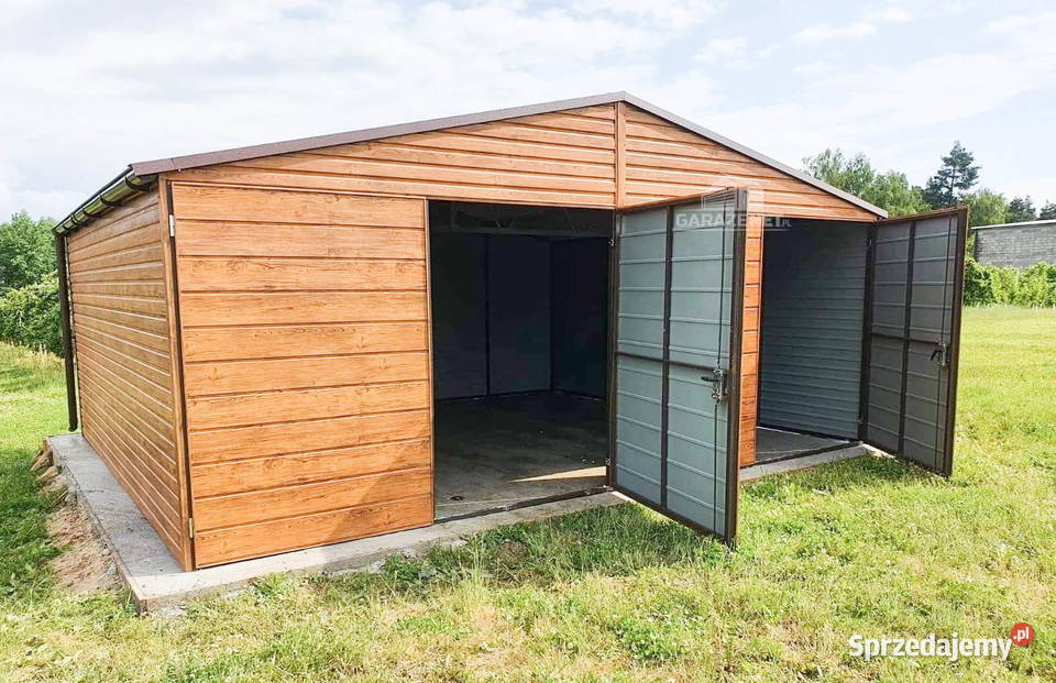 GARAŻ BLASZANY 6M X 5M DWUSPAD BRAMA Otwock sprzedam