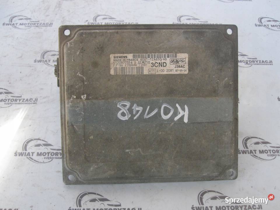 FORD 14 komputer sterownik silnika 6S6112A650HD