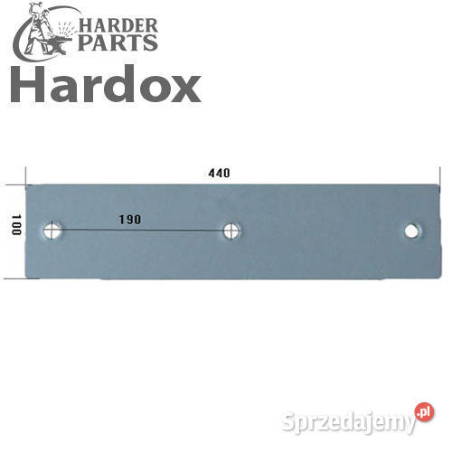 Płoza HARDOX 301162S części do pługa EBERHARDT Suwałki