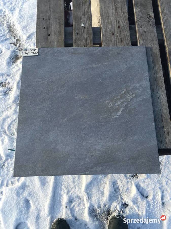 Gres płytka podłogowa storm grafit 602x602 firmy Reguły