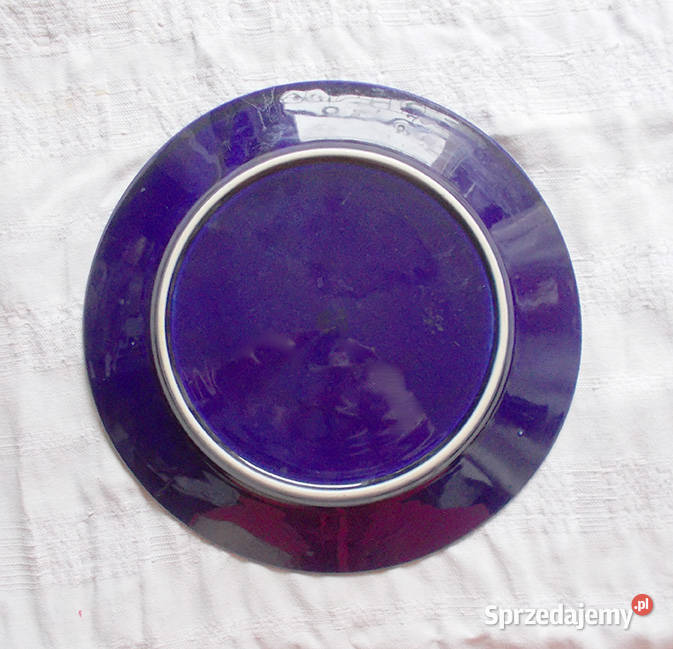 prl talerz kobaltowy retro talerz kobaltowy Szczecin