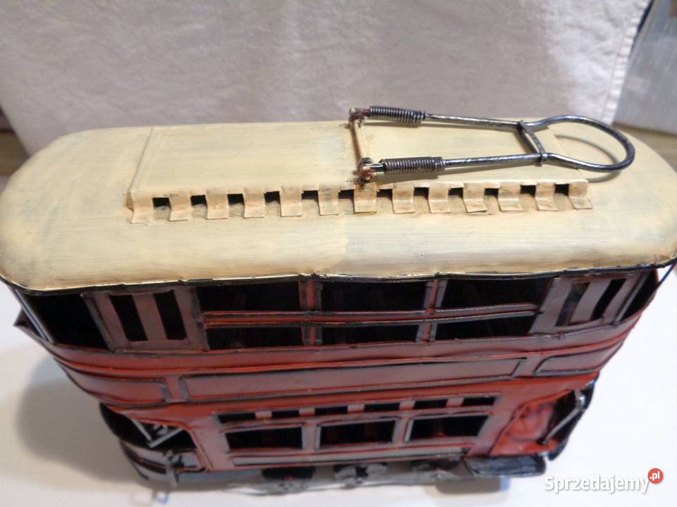 METALOWY MODEL TRAMWAJU PIĘTROWEGO Toruń