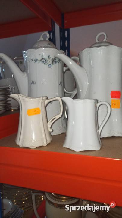 Dzbanek Seltmann Weiden Germany Biały niebieskie Antyki, Sztuka, Kolekcje pomorskie