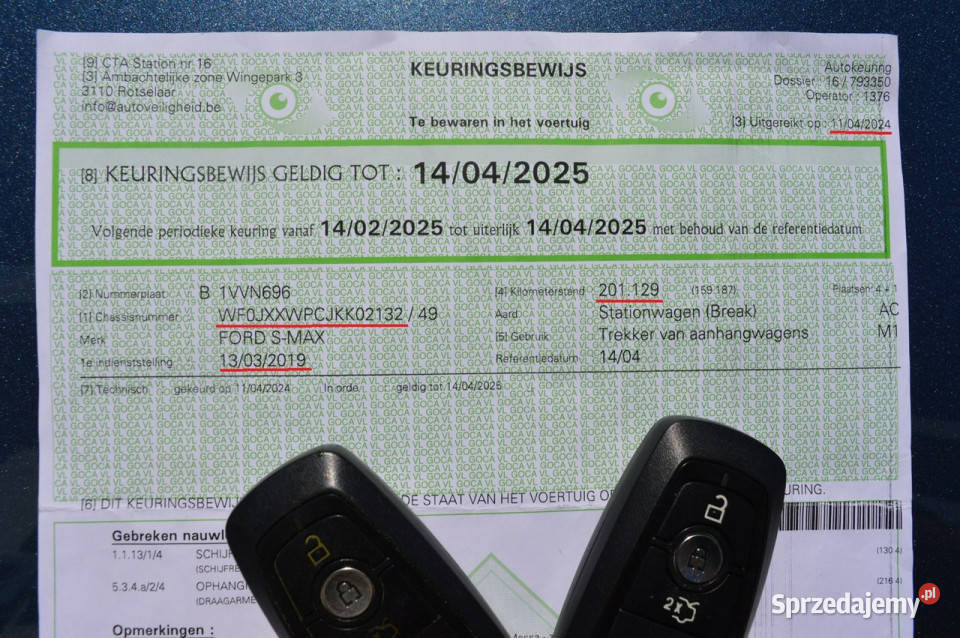 Ford S STLine 20TDCI 190 Automat8biegów światła przeciwmgielne Hrubieszów sprzedam