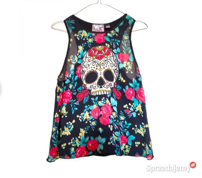 Bluzka Sugar skull czaszka meksyk punk gotyk r M sprzedam