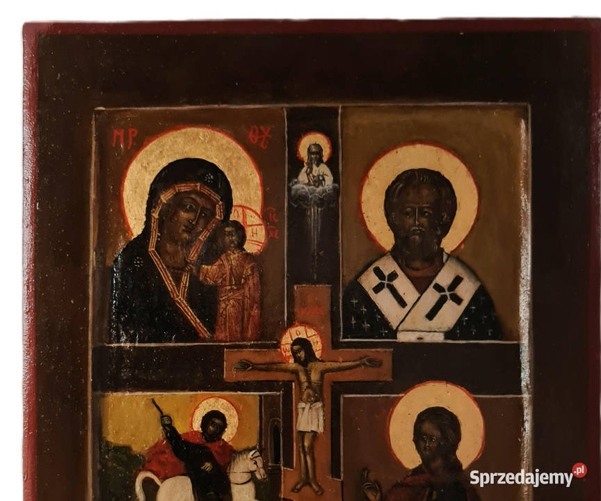 Ikona czteropolowa Jezus Chrystus Ukrzyżowany Warszawa