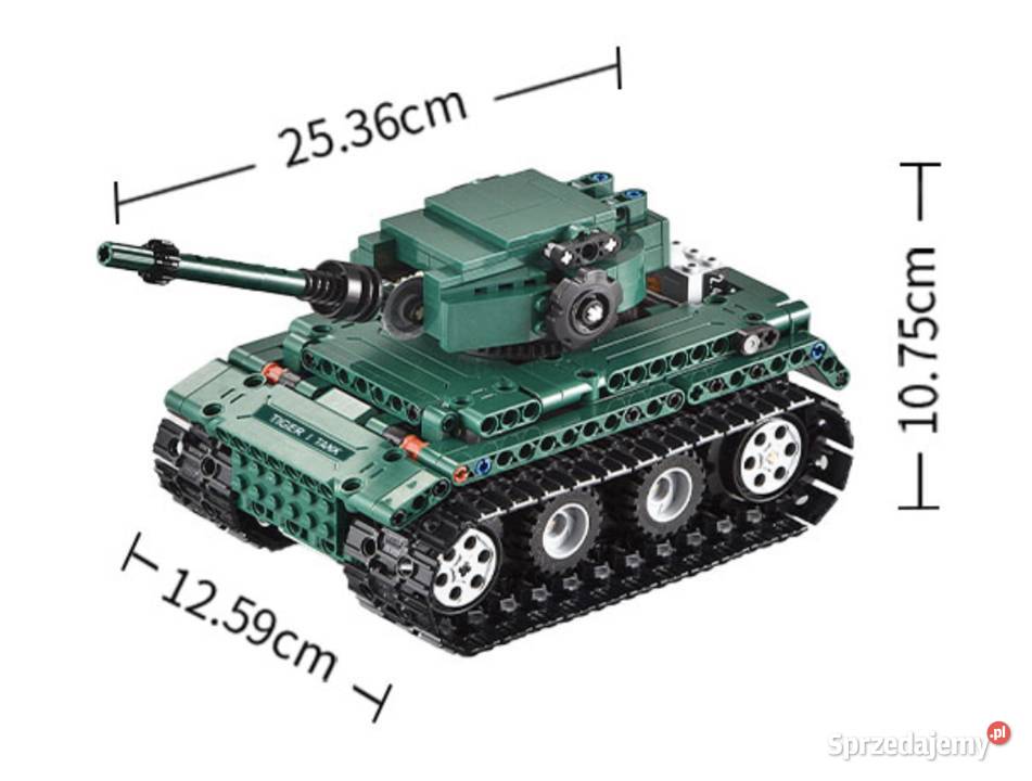 STEROWANY CZOŁG na pilot klocki do składania sprzedam