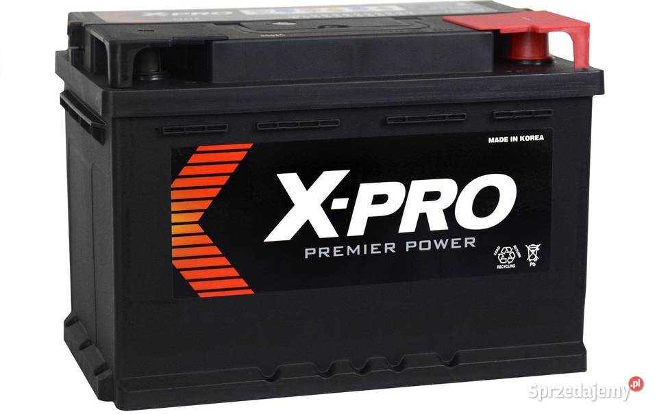 Akumulator XPRO 71Ah 640A EN niski Prawy Plus Tarnów sprzedam