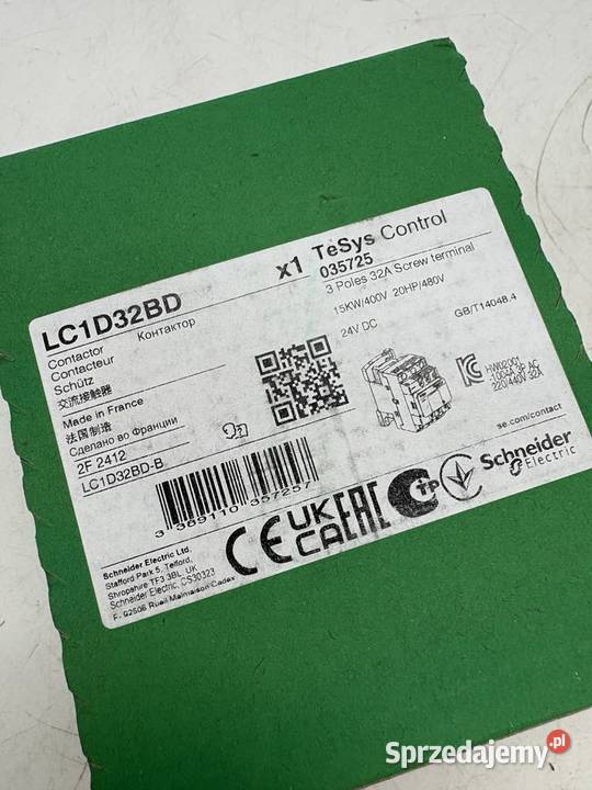 Schneider Electric LC1D32BD Stycznik 15kW 24 VDC