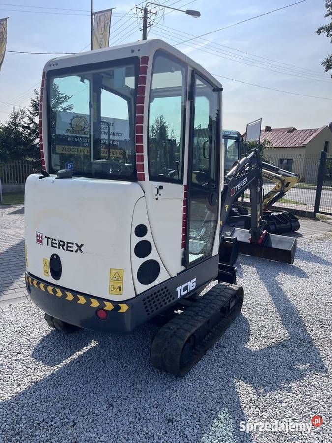 Mini koparka TEREX TC16 z 2015r Ładna 1800 łódzkie Złoczew