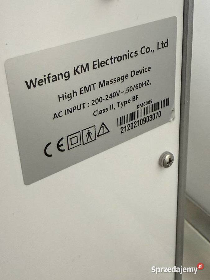 HIFEM elektromagnetyczna stymulacja mięśni łódzkie Łódź sprzedam