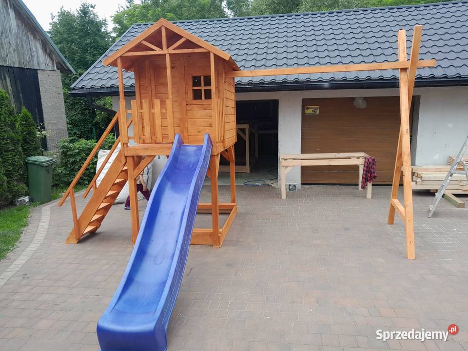 Domek drewniany plac zabaw