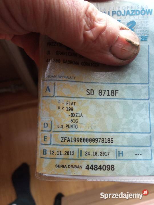 Fiat Punto 2012 wspomaganie kierownicy śląskie Dąbrowa Górnicza