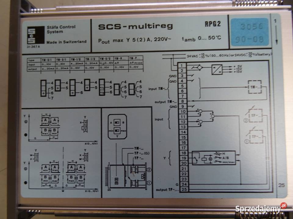 REGULATOR STAEFA CONTROL SYSTEM SCSMULTIREG RPG2 Wąchock
