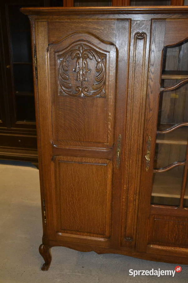 biblioteka witryna ludwikowska dąb Meble