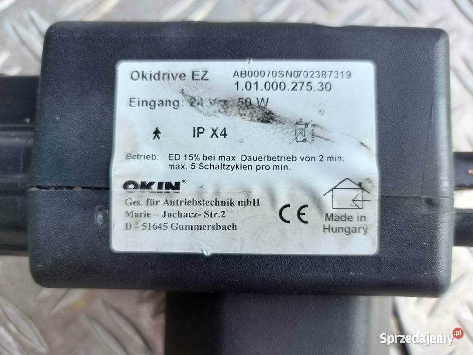 Siłownik OKIN 24V 50W 3752 Zawiercie