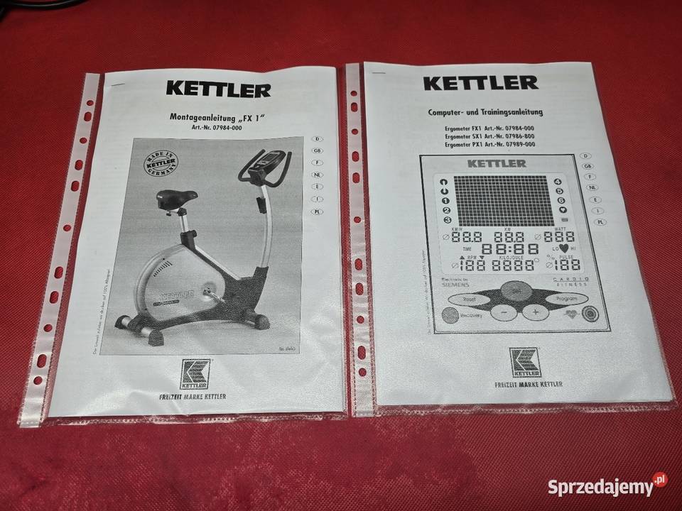 Kettler Fx1 Rower treningowy Stacjonarny Sprzęt do ćwiczeń Ostrzeszów