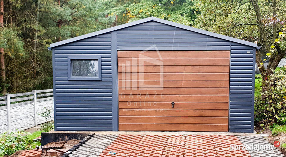 GARAŻ BLASZANY 5m x 5m blachodachówka Brama 3x 25m2 Wrocław