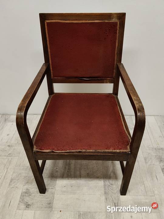fotel krzesło art Deco drewniany z łódzkie