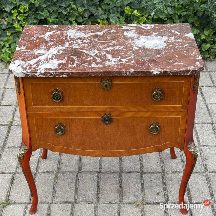 ARTexpert Komoda Ludwik marmurowy blat vintage Meble Dobrzany