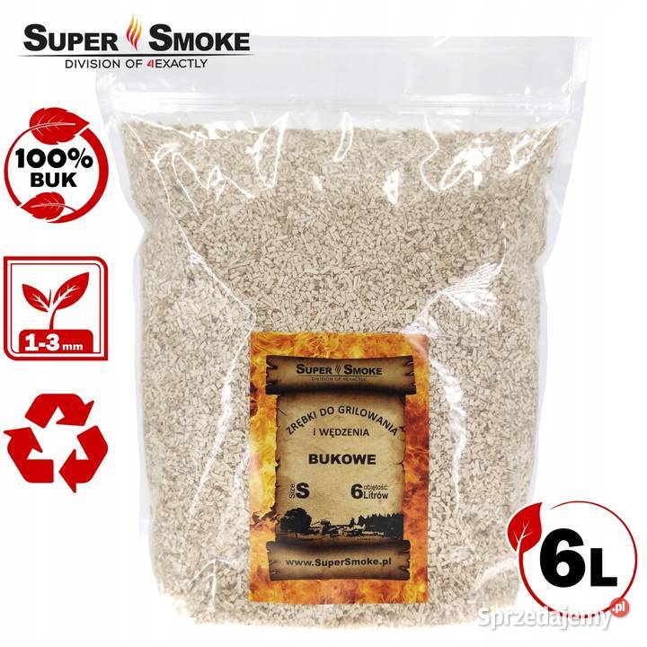 Zrębki Wędzarnicze Super Smoke BUK KL02 13mm Ogród podlaskie Białystok