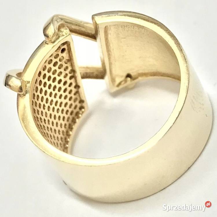 Złoty PIERŚCIONEK 585 14K ZJAWISKOWY wyrób z złote Warszawa