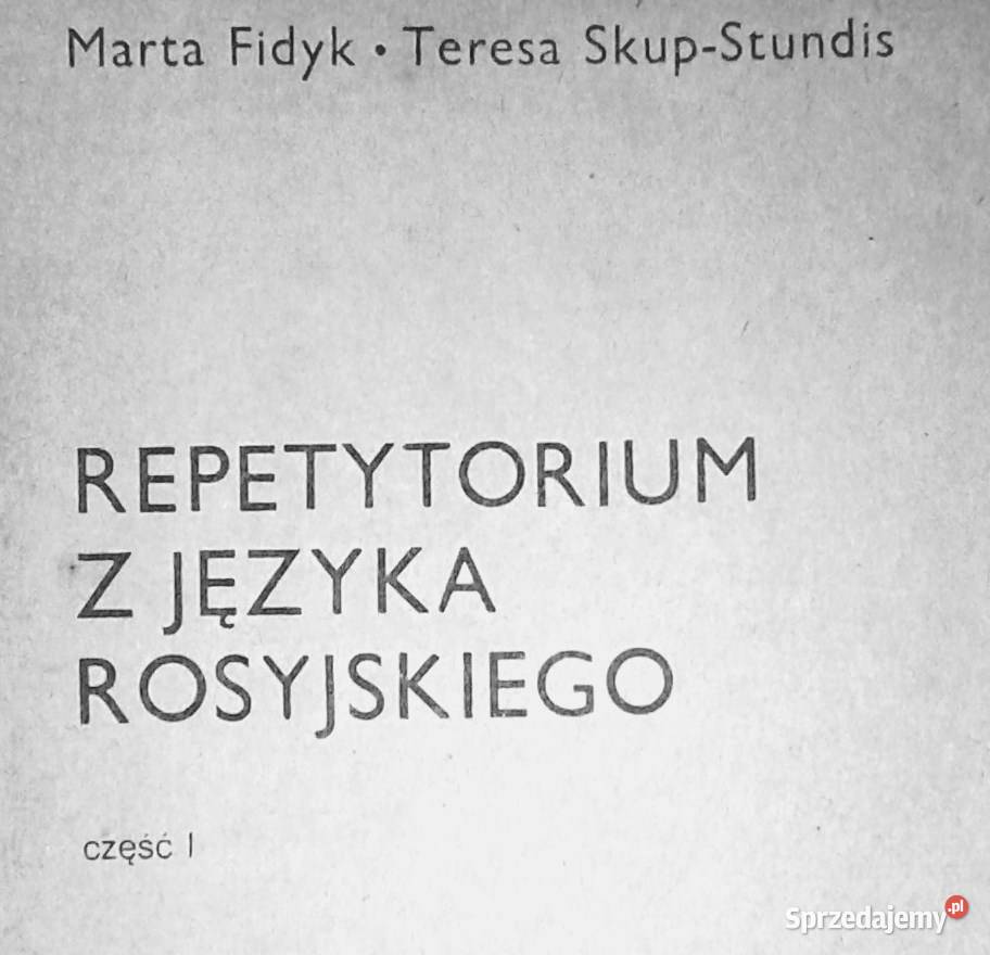 Repetytorium z języka rosyjskiego Marta Fidyk lubelskie Chełm