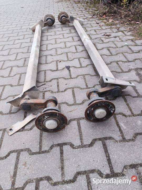 Dwie osie skrętne do przyczepki mazowieckie Grodzisk Mazowiecki