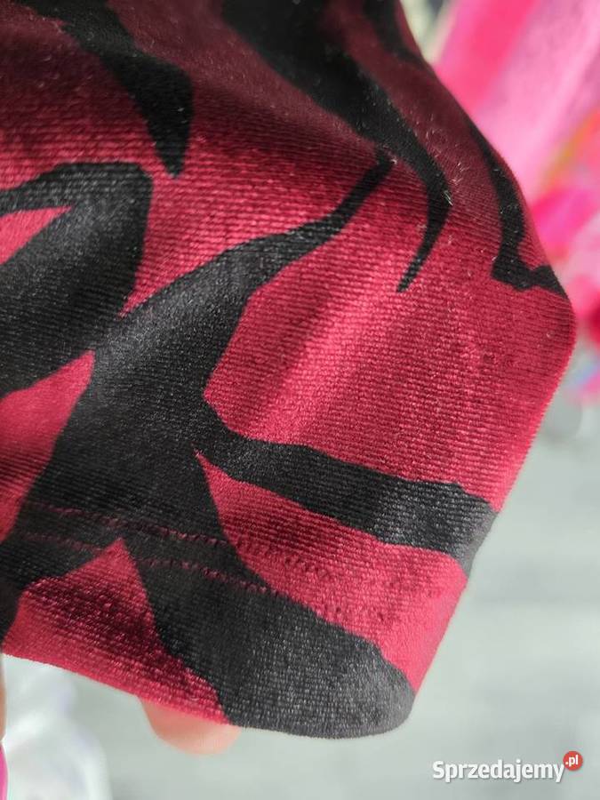 Sukienka aksamitna bordo kolorowy Spódnice i sukienki Rybnik