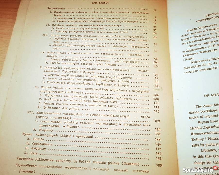 Europejskie bezpieczeństwo zbiorowe w polskiej Gdańsk sprzedam