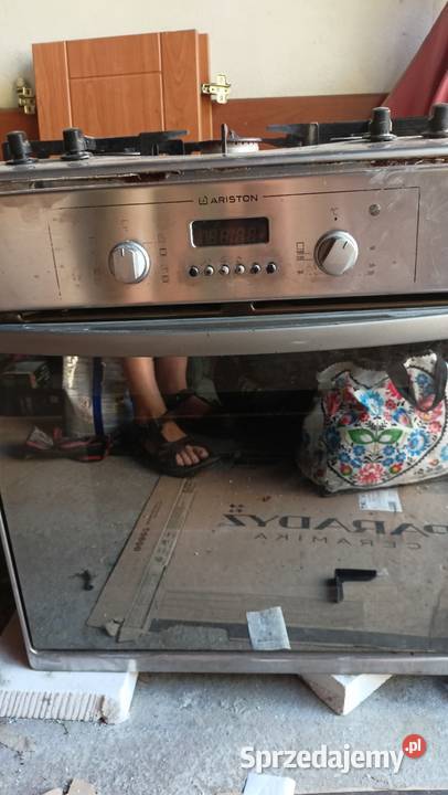 Zestaw piekarnik plus płyta gazowa Ariston okap Ruda Śląska