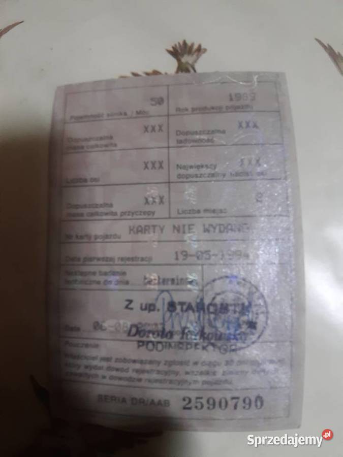 Rama Simson sr50 plus dokumenty