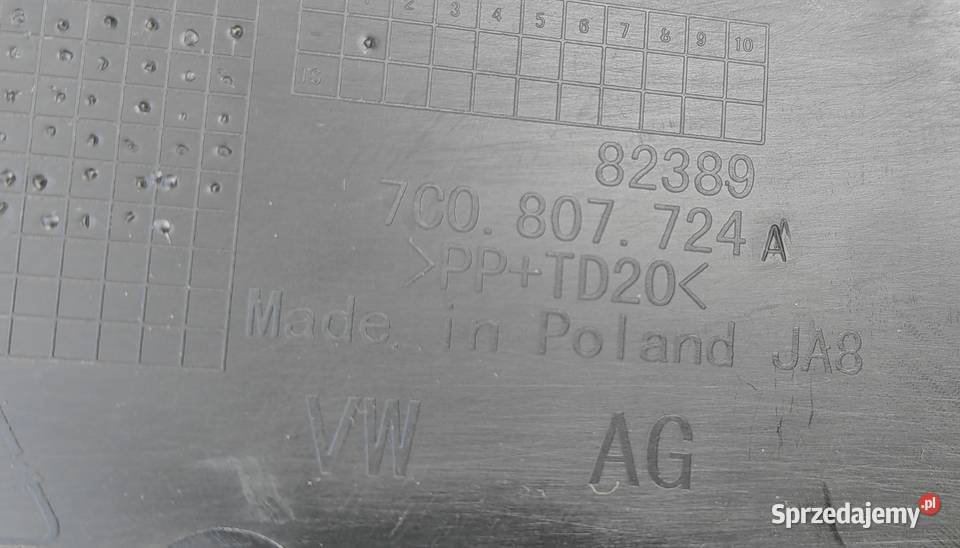 7C0807724A VW CRAFTER WSPORNIK ZDERZAKA ŚLIZG osobowe Rożnów