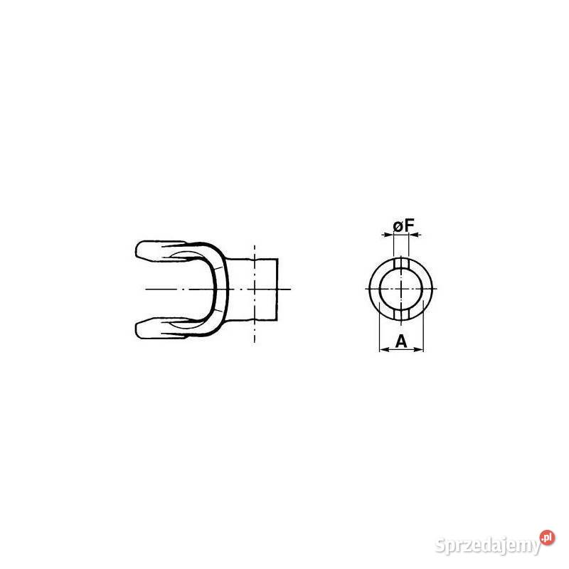 Widłak maszynowy fi 40 gładki 10013 Kamionna