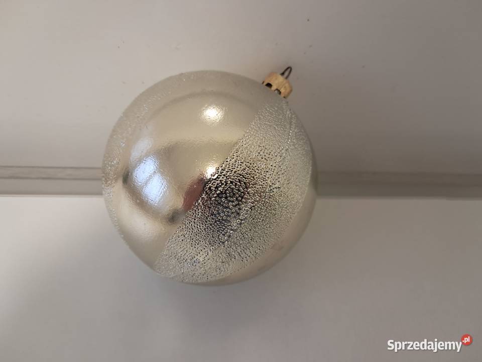Bombki choinkowe srebrne duże 3 do sprzedania Boże Narodzenie Kraków