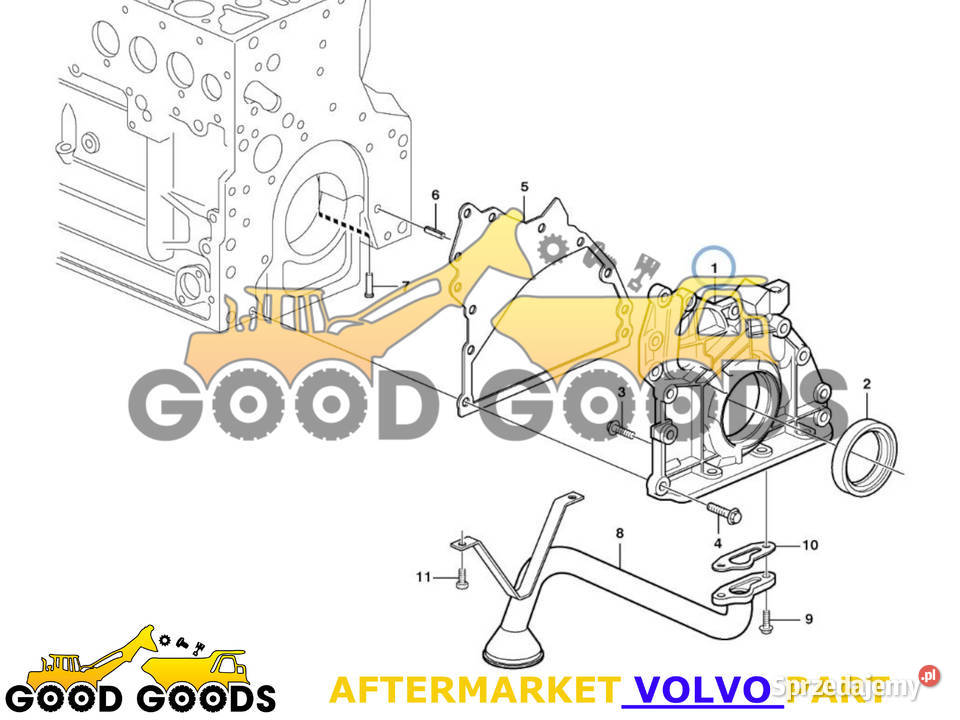 VOLVO POMPA OLEJU D4D 20726088 21618956 20581867