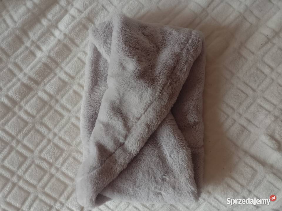 Szary Futrzany Komin kopertowy z Londynu szal Dla kobiet Dodatki małopolskie Kraków