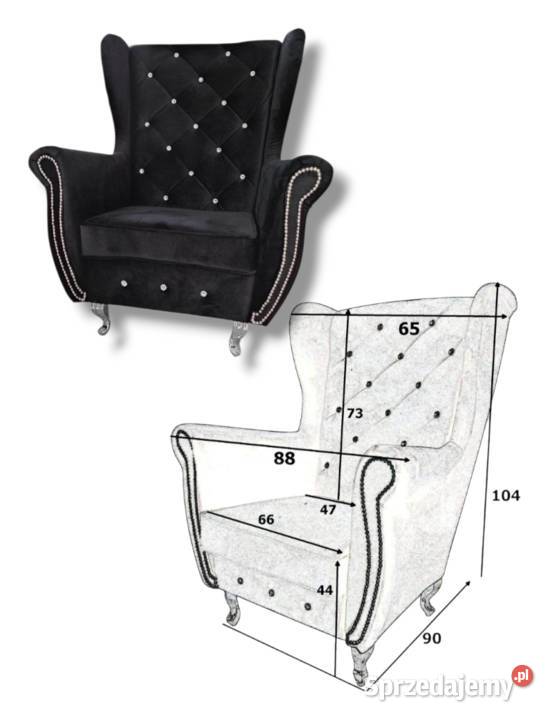 Zestaw mebli wypoczynkowych Glamour kryształ Warszawa