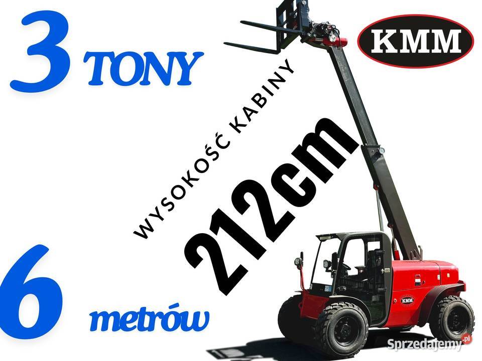 Ładowarka teleskopowa KMM M630 4x4 3t na 6m Nidzica