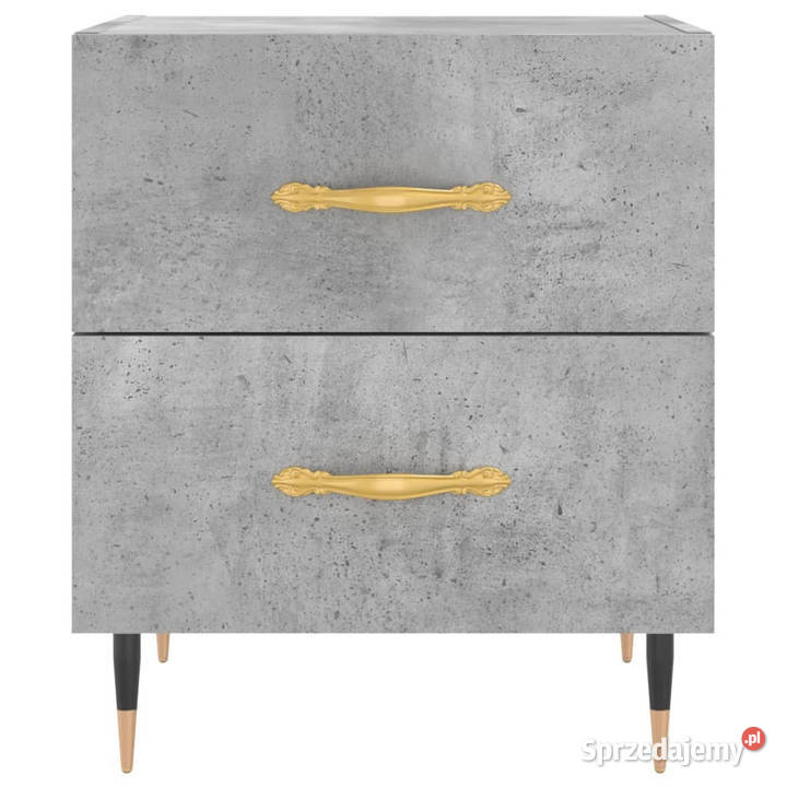 Szafki nocne 2 szarość betonu 40x35x475 WM827269 Warszawa