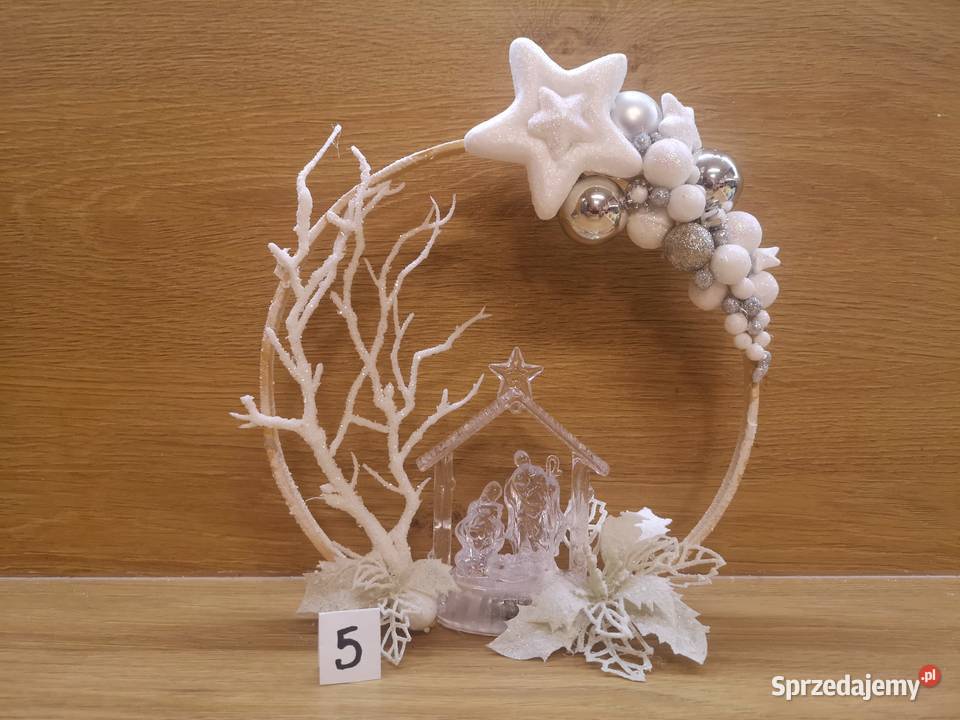 Ręcznie wykonany stroik świąteczny LED z motywem Kielce sprzedam