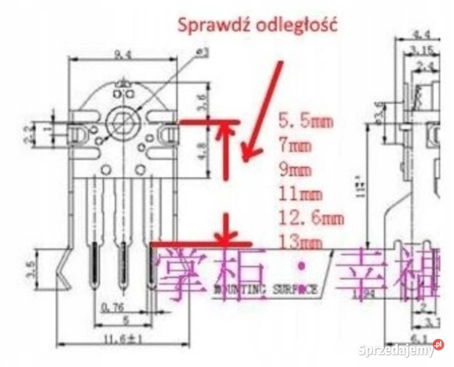 Scroll encoder TTC rolka myszki RAZER 126mm dolnośląskie Pszenno