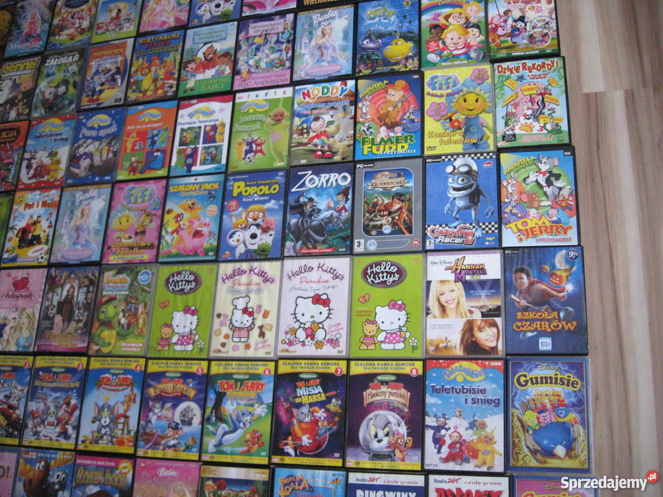 Bajki na płytach DVD VCD mega zestaw 125 Grodziczno