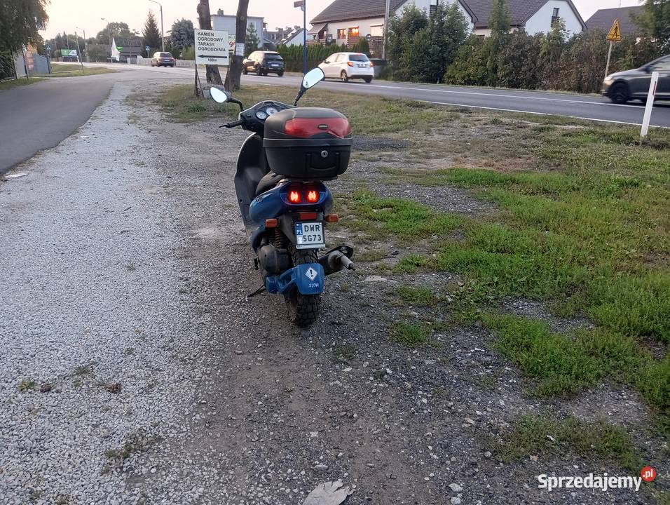 Skuter Sym 50 2t Zarejestrowany silnik remoncie Rok produkcji 2008 Siechnice