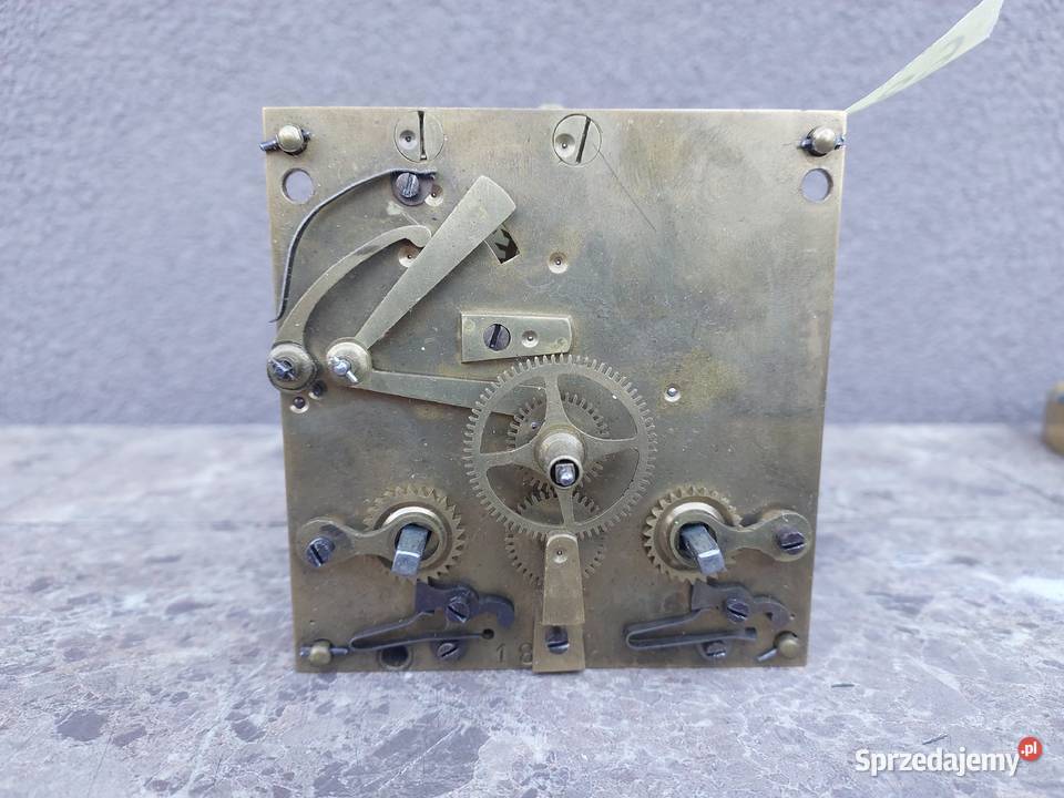 688 Mechanizm starego zegara ściennego pełna Antyki Tczew