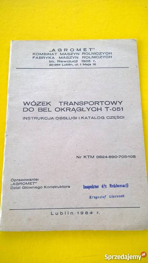 Instrukcje obsługi maszyn rolniczych Lubartów