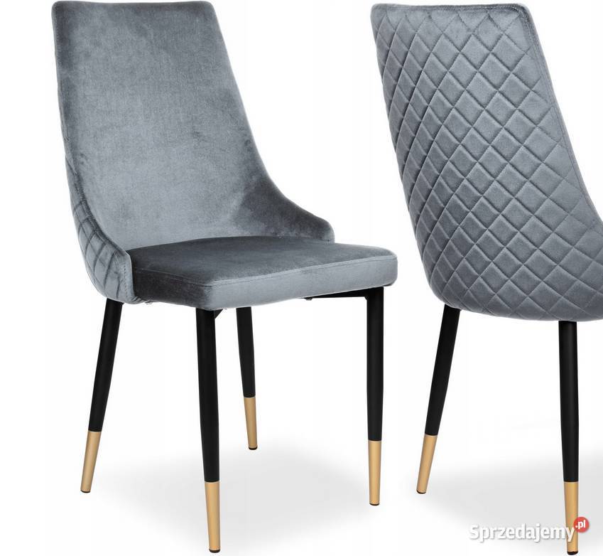 KRZESŁO TAPICEROWANE WELUROWE LOFTOWE INDUSTRIAL Choroszcz