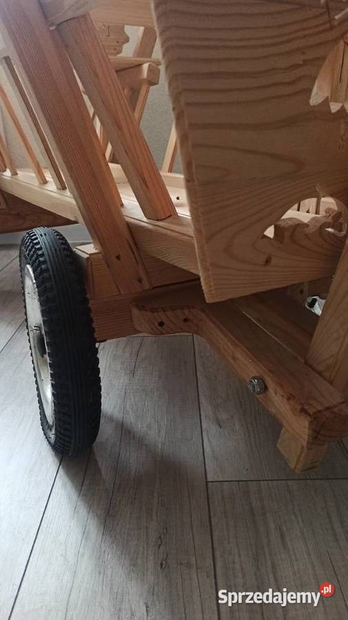 Wózek wóz drabiniasty świąteczny wóz drewniany