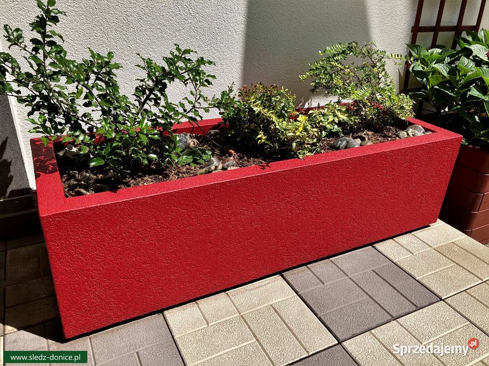 NIE betonowe donice LEKKIE na Wymiar ŚledźDONICE