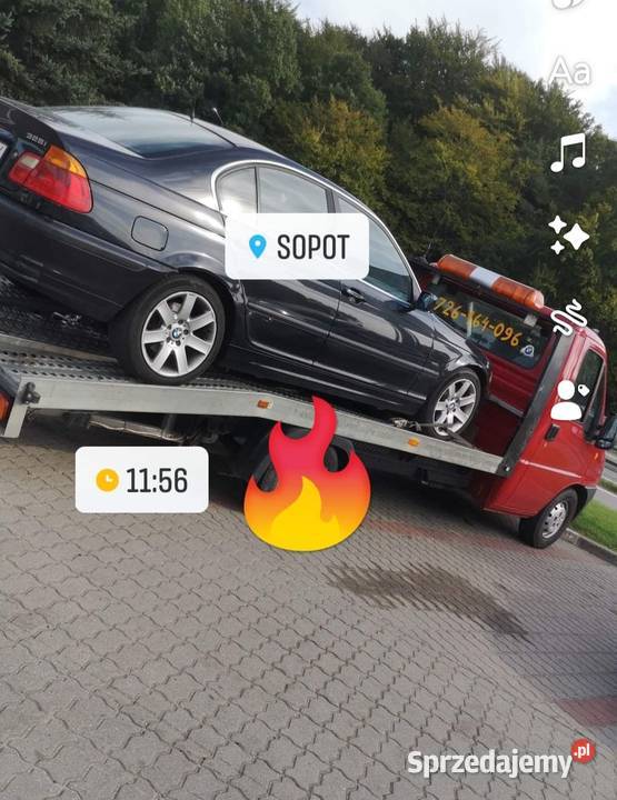 Auto laweta usługi transportowe Chełmża